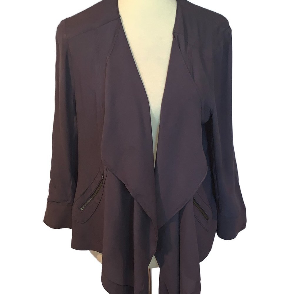 Anthropologie Elevenses Eldora Draped Blazer